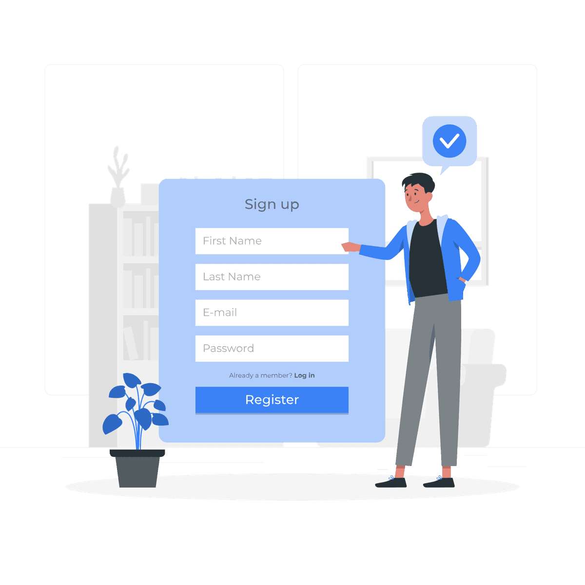 Person registering a Speed Xpress account